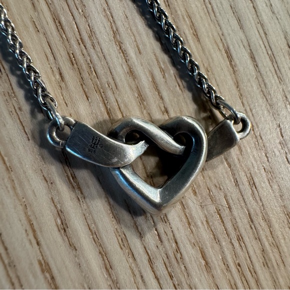 James Avery Silver Heart Infinity Knot Necklace - Picture 3 of 3
